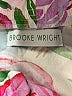 Brooke Wright 100% Cotton Floral Pink 3/4 Sleeve Blouse Size L (estimated) - photo 7