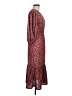 Max Studio Paisley Burgundy Casual Dress Size M - photo 4