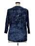 JM Collection Blue 3/4 Sleeve Blouse Size XL (estimated) - photo 2