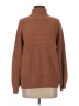 Cotton Candy LA Solid Brown Turtleneck Sweater Size S - photo 1