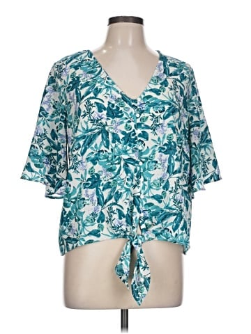 Lush Short Sleeve Blouse (view 1)