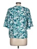 Lush Teal Short Sleeve Blouse Size L - photo 2