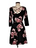 By & By Floral Black Casual Dress Size M - photo 2