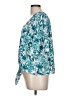 Lush Teal Short Sleeve Blouse Size L - photo 5