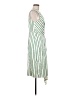 Halogen Stripes Green Ivory Casual Dress Size M - photo 4