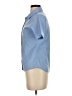 UNITI Blue Short Sleeve Blouse Size S - photo 5