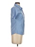 UNITI Blue Short Sleeve Blouse Size S - photo 4