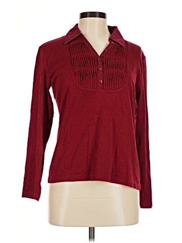 Karen Scott Long Sleeve Blouse (view 1)
