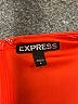 Express 100% Polyester Solid Orange Casual Dress Size 6 - photo 7