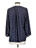 NYDJ Hearts Blue 3/4 Sleeve Blouse Size XS - photo 2