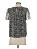 J.Crew Silver Short Sleeve Silk Top Size 2 - photo 2