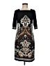 AB Studio Paisley Black Casual Dress Size 8 - photo 1