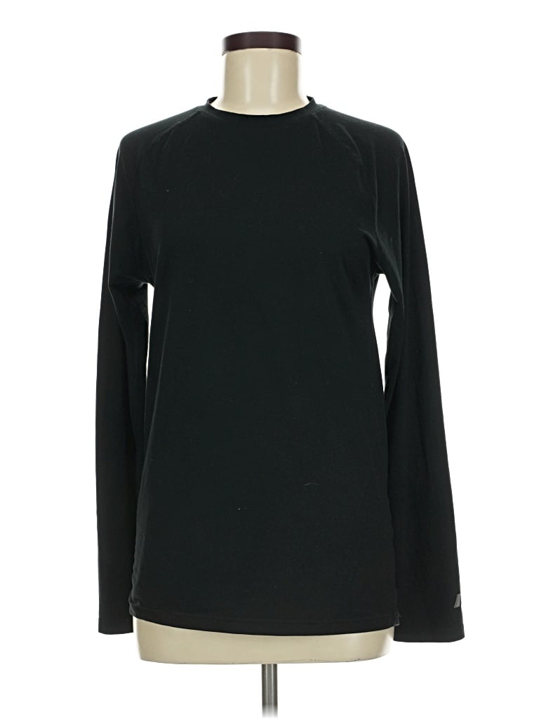 Pre-owned Russell Athletic Long Sleeve T-shirt In Black