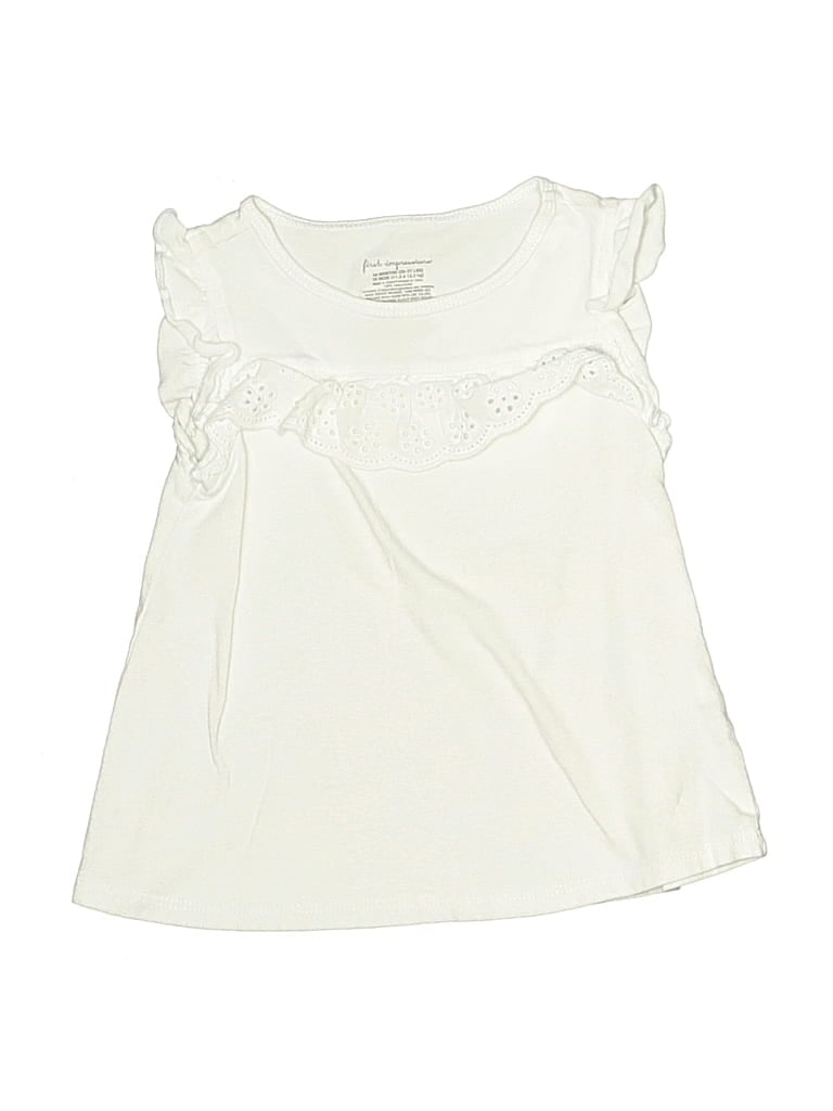 Pre-owned First Impressions Kids' Sleeveless T-shirt In White