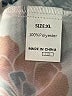 Unbranded 100% Polyester Floral Ivory 3/4 Sleeve Blouse Size XL - photo 8