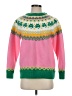 Unbranded Fair Isle Pink Pullover Sweater Size S - photo 1