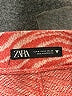 Zara Chevron-herringbone Red Shorts Size M - photo 3