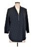 Jaclyn Smith Polka Dots Black 3/4 Sleeve Blouse Size L - photo 1