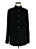 Ann Taylor Solid Black Long Sleeve Button-Down Shirt Size 8 - photo 1