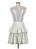 Armani Exchange 100% Polyester Metallic Silver Cocktail Dress Size 6 - photo 2