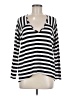 Red Haute Stripes Black Long Sleeve Top Size M - photo 1