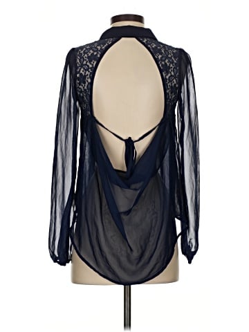 Charlotte Russe Long Sleeve Blouse (view 2)
