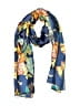 Unbranded Floral Blue Scarf One size - photo 1