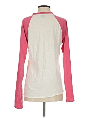 Gray Saks Fifth Avenue 3/4 Sleeve T-Shirt (view 2)