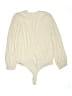 LC Lauren Conrad Ivory Bodysuit Size L - photo 2