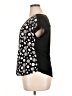 Diana Belle Polka Dots Black Short Sleeve Blouse Size XL - photo 5
