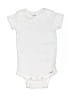 Gerber Solid White Short Sleeve Onesie Size 6-9 mo - photo 1