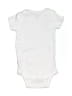 Gerber Solid White Short Sleeve Onesie Size 6-9 mo - photo 2