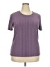 Jaclyn Smith 100% Polyester Purple Short Sleeve Top Size XXL - photo 1