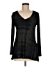 Go Couture Black Long Sleeve Top Size M - photo 1