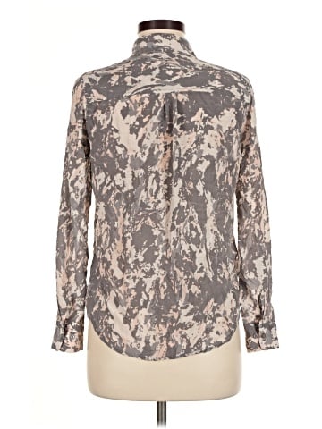 Piperlime Long Sleeve Silk Top (view 2)