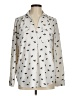 Ann Taylor 100% Polyester Print Ivory Long Sleeve Blouse Size M - photo 1