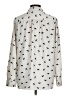 Ann Taylor 100% Polyester Print Ivory Long Sleeve Blouse Size M - photo 2