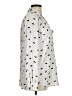 Ann Taylor 100% Polyester Print Ivory Long Sleeve Blouse Size M - photo 4