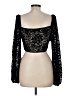 Topshop Black Long Sleeve Blouse Size 8 - photo 2