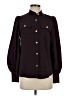 Express 100% Polyester Burgundy Long Sleeve Blouse Size S - photo 1