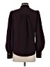 Express 100% Polyester Burgundy Long Sleeve Blouse Size S - photo 2