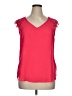 Jella C. Red Sleeveless Blouse Size XL - photo 1