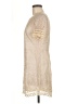 Wendy Katlen Ivory Tan Cocktail Dress Size 8 - photo 5