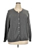 Lands' End 100% Baumwolle Gray Cardigan Size 3X - photo 1