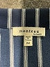 Monteau Stripes Blue Short Sleeve Blouse Size M - photo 7