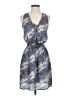 Everly Animal Print Blue Casual Dress Size S - photo 1