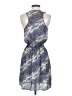 Everly Animal Print Blue Casual Dress Size S - photo 2