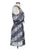 Everly Animal Print Blue Casual Dress Size S - photo 4