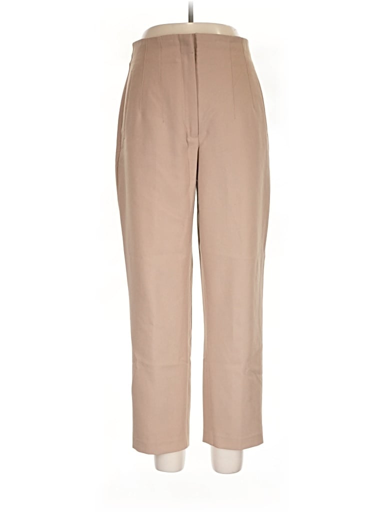 Pre-owned Zara Casual Pants In Tan