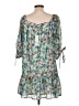 Shore 100% Polyester Teal 3/4 Sleeve Blouse Size L - photo 2